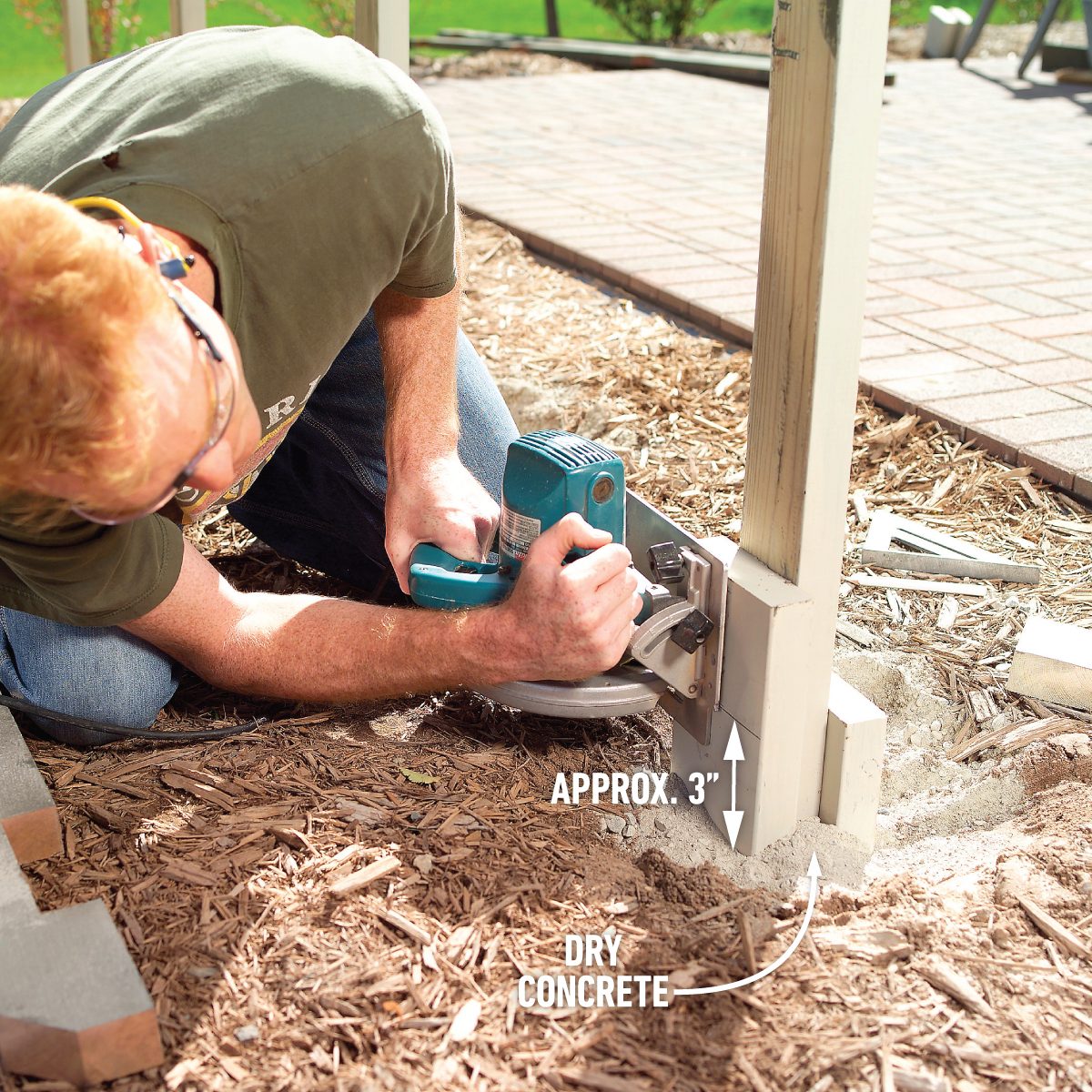 How To Build A Privacy Screen On Your Patio Secure the Posts