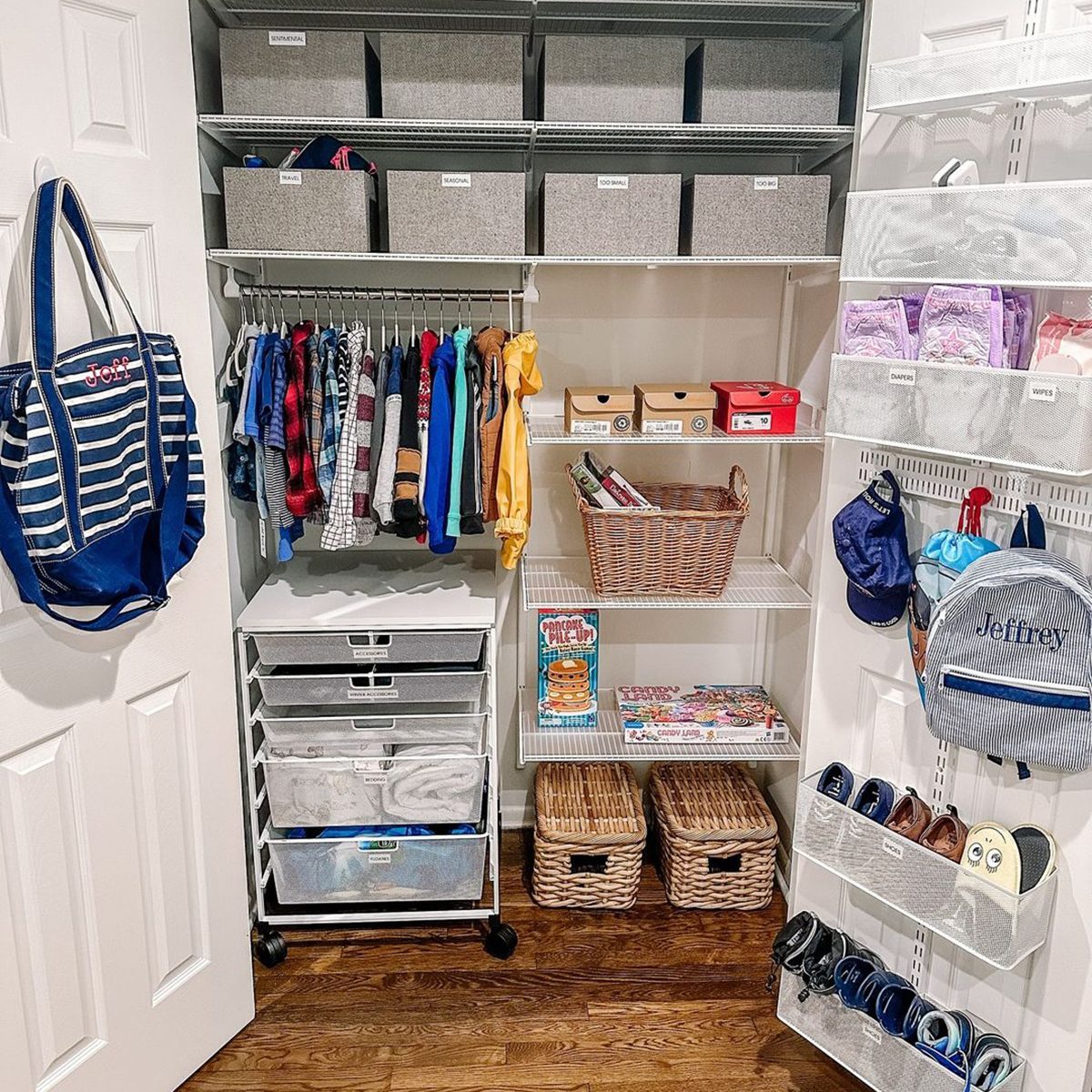 8 Best Closet Organizer Ideas Door Rack Courtesy @sbringingtidyhome Instagram