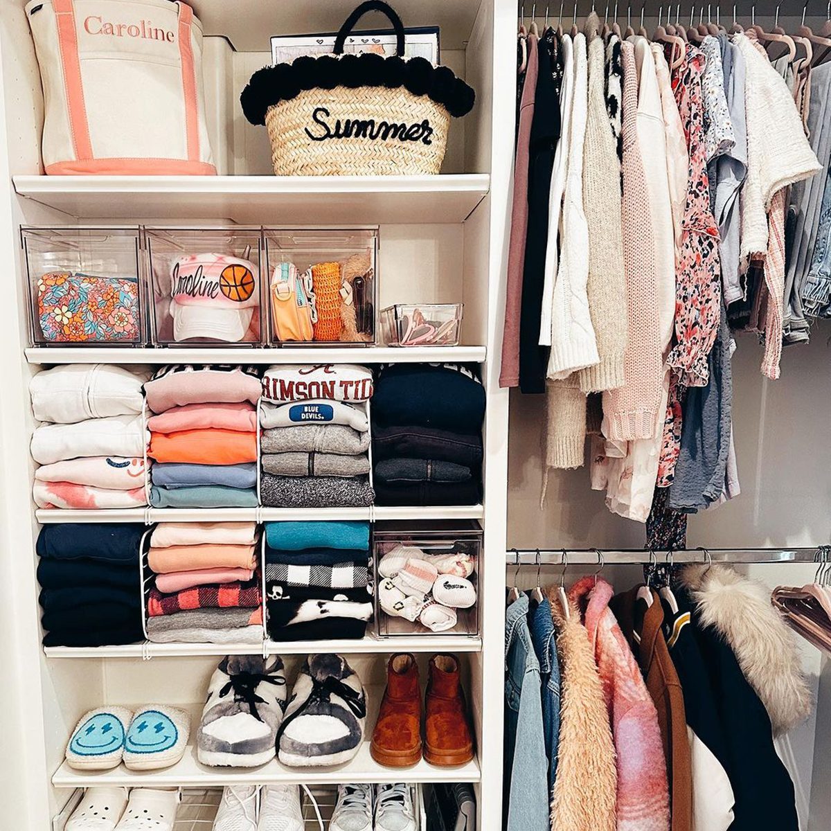 8 Best Closet Organizer Ideas Shelf Dividers Courtesy @meaghankessmanhome Instagram