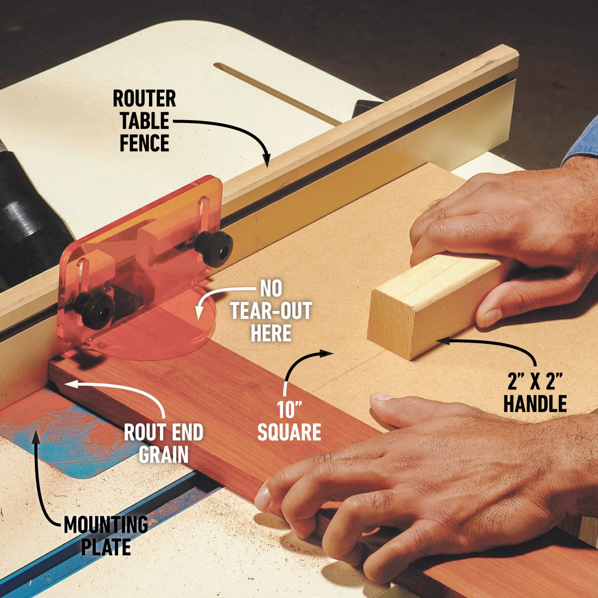 Easy End Grain Routing Router Table Tips and Techniques