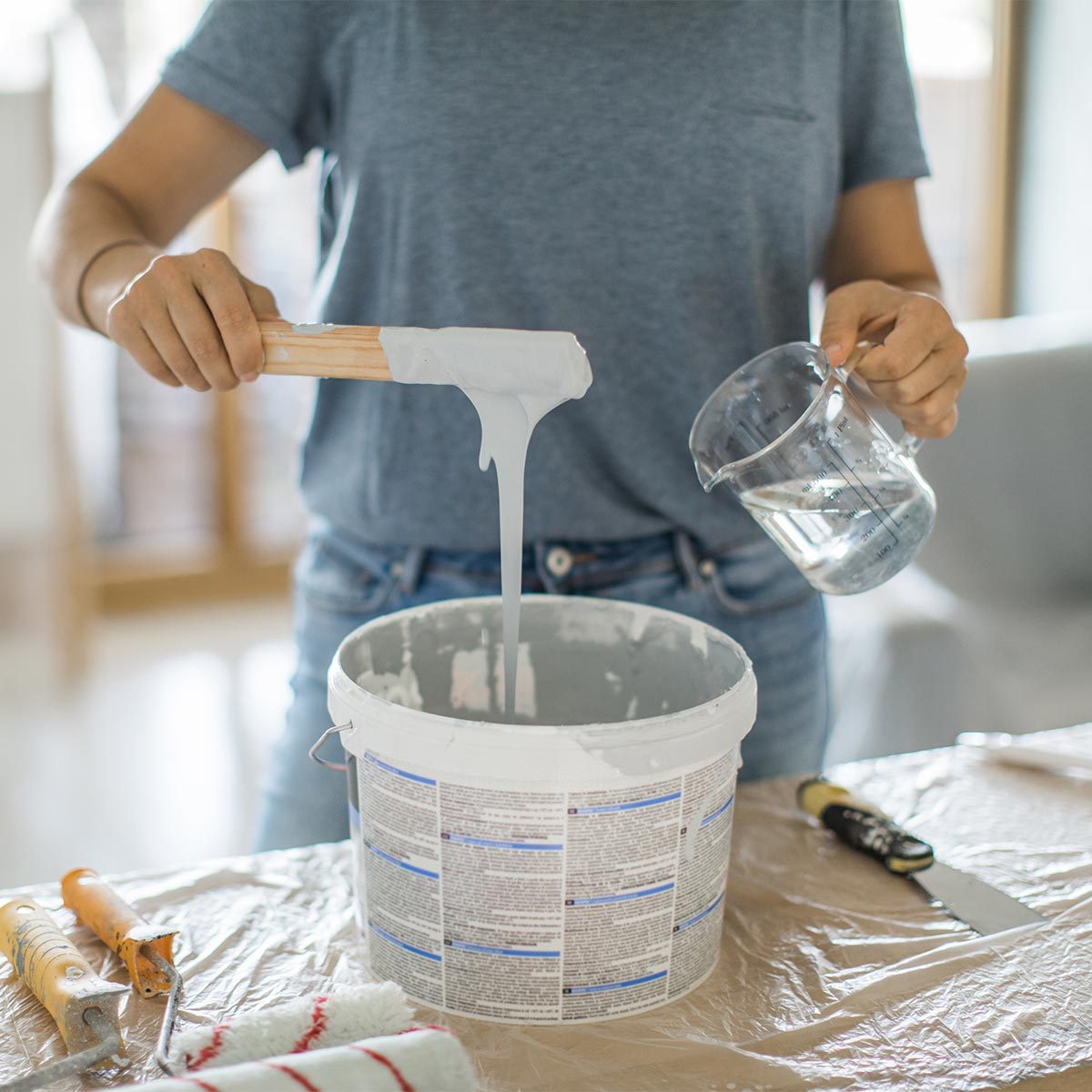 How to Thin Latex Paint for Spraying, Brushing, and Rolling