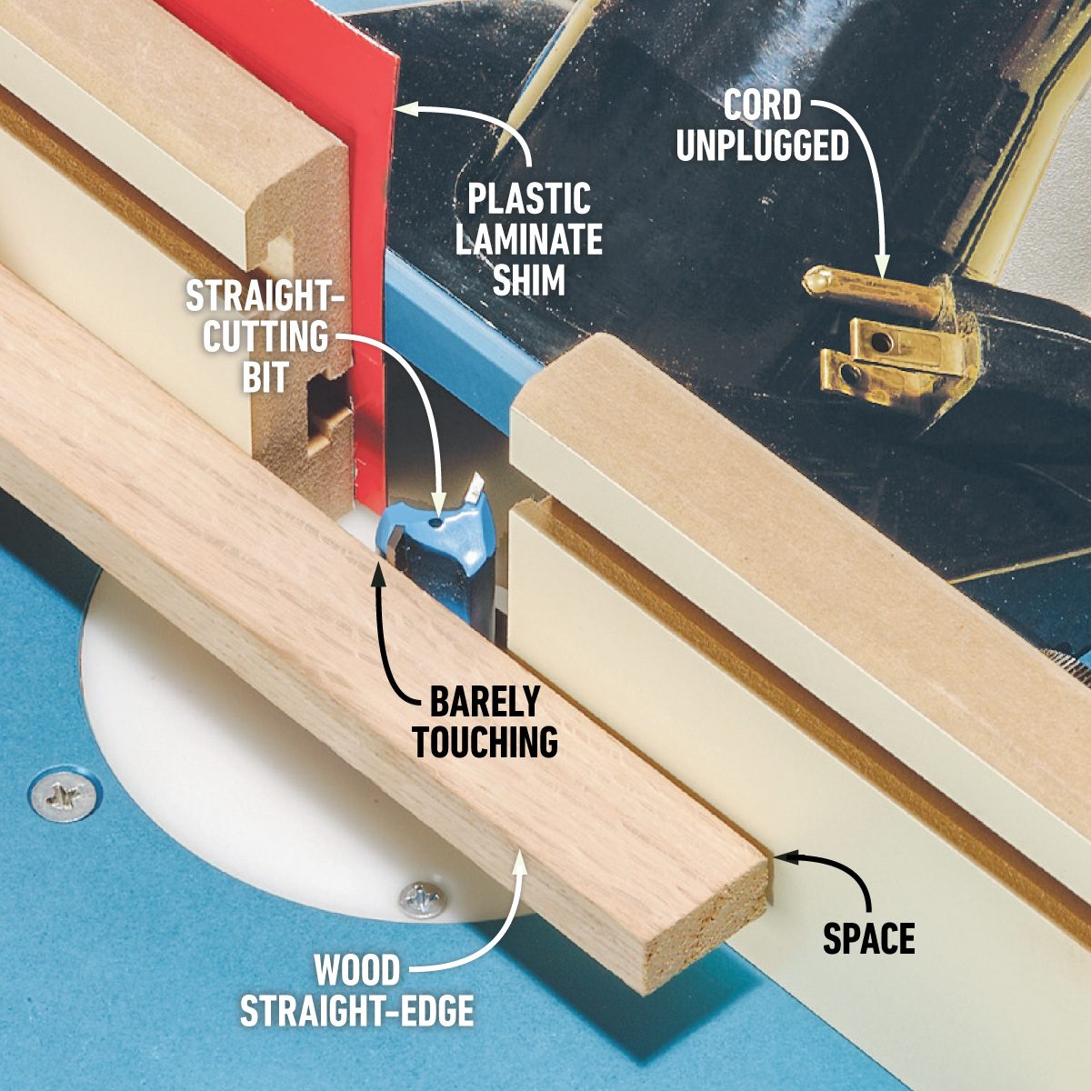 Plane Perfectly Straight Edges On Boards Or Plywood Router Table Tips and Techniques