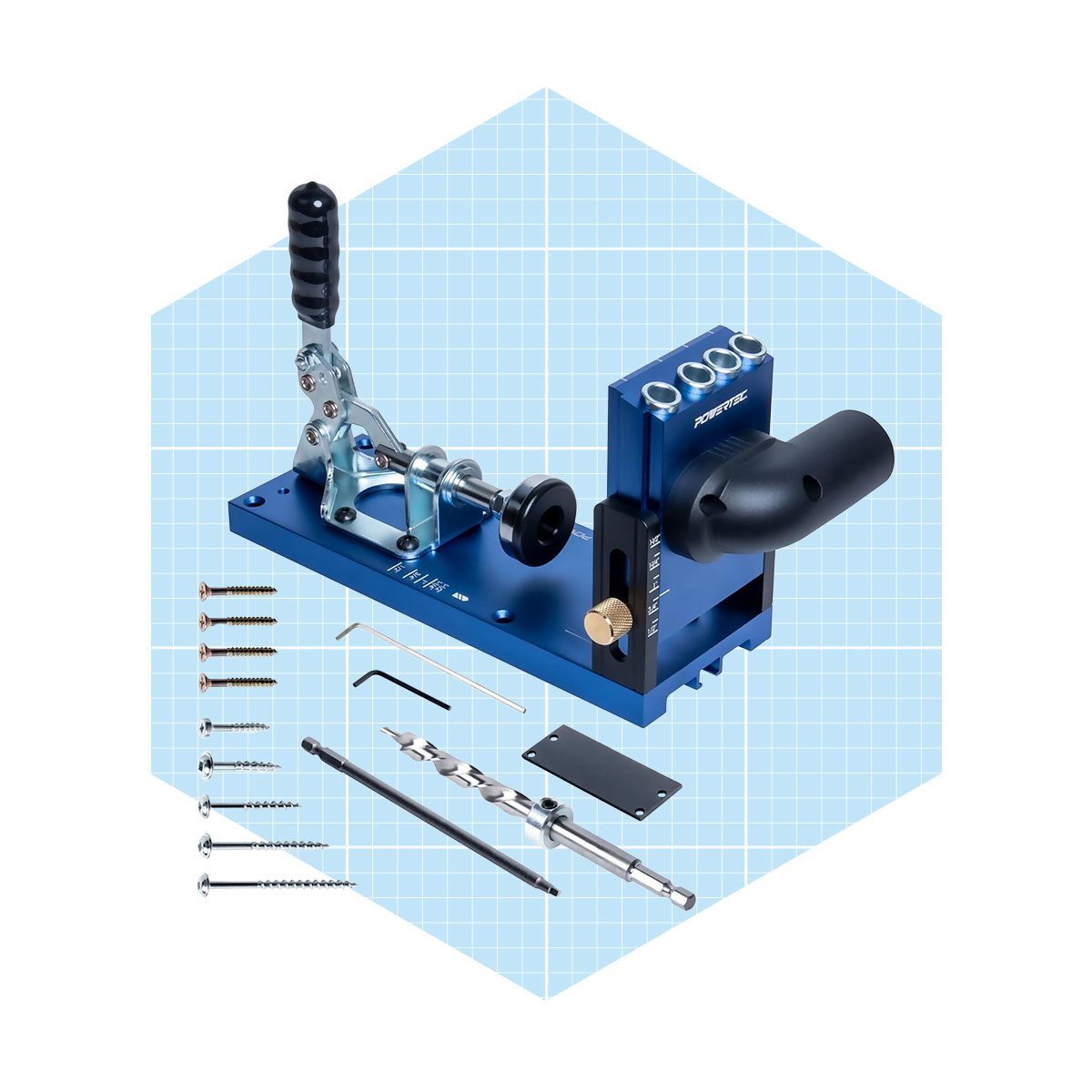 Powertec Aluminum Pocket Hole Jig Set