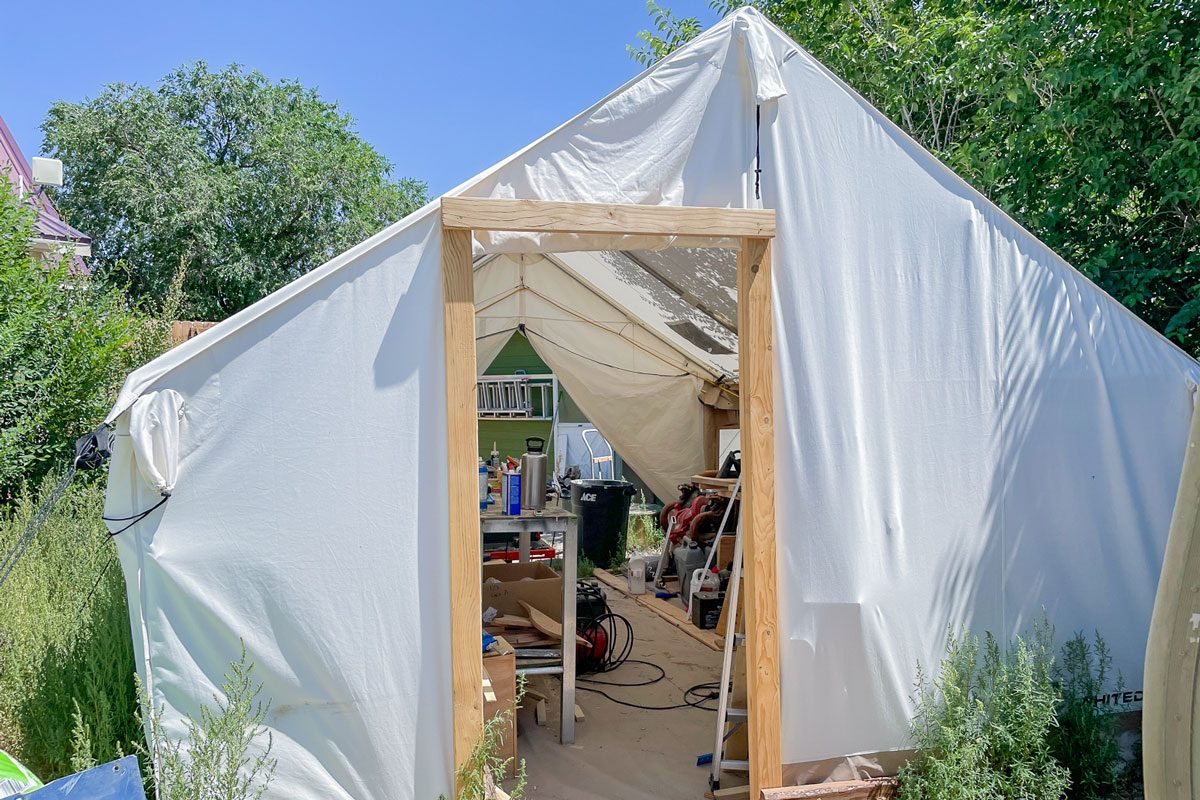 White Duck Canvas Tent