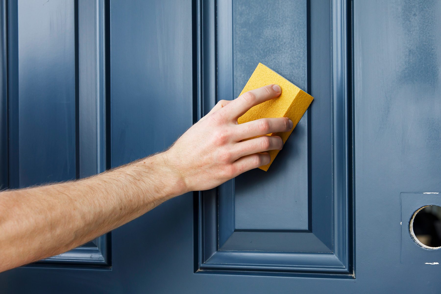 How To Paint A Front Door Without Removing It 