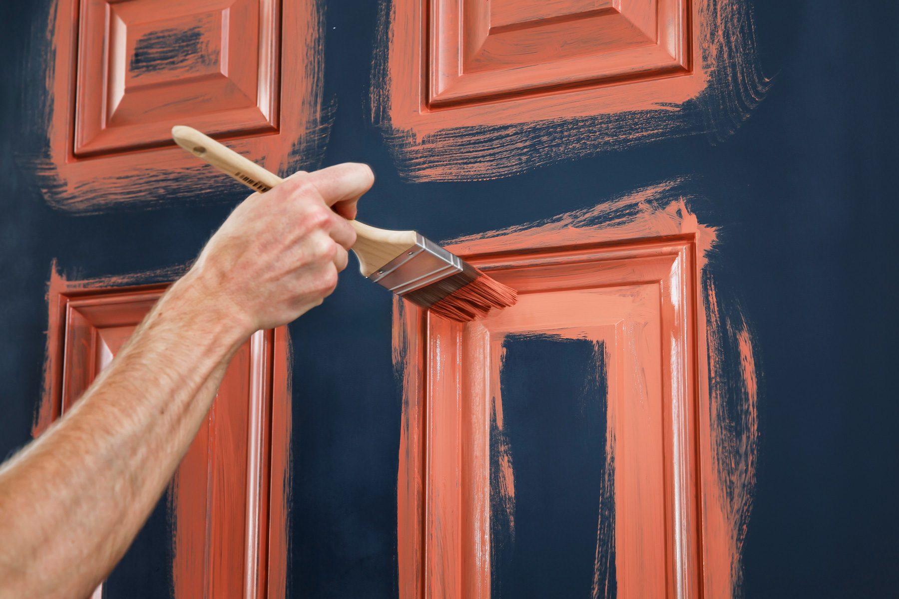 How To Paint A Front Door Without Removing It 