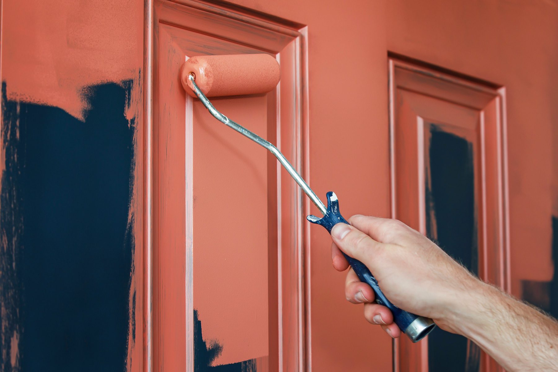 How To Paint A Front Door Without Removing It 