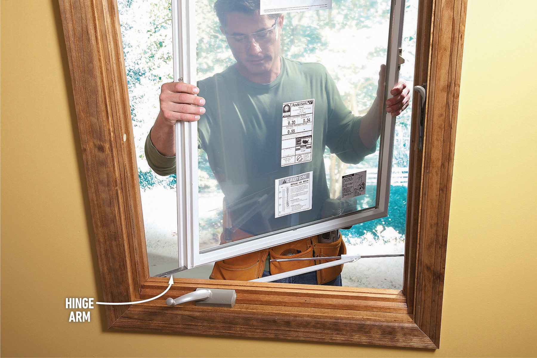 How To Repair Casement Windows Attach the new sash