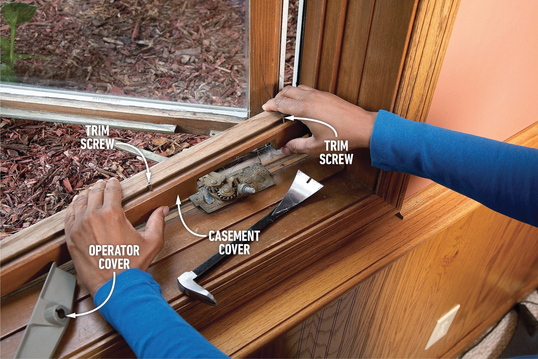 How To Repair Casement Windows Remove crank operator