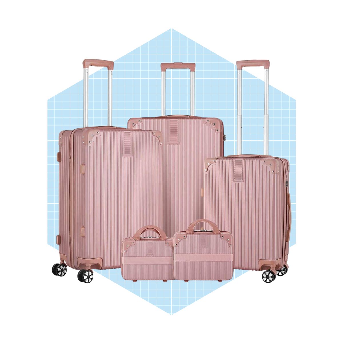 Hikolayae 5 Piece Nested Hardside Luggage Set Ecomm Via Homedepot.com