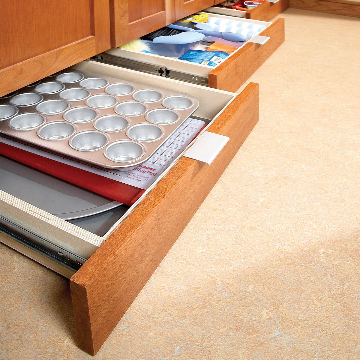 How to Build Under-Cabinet Drawers & Increase Kitchen Storage