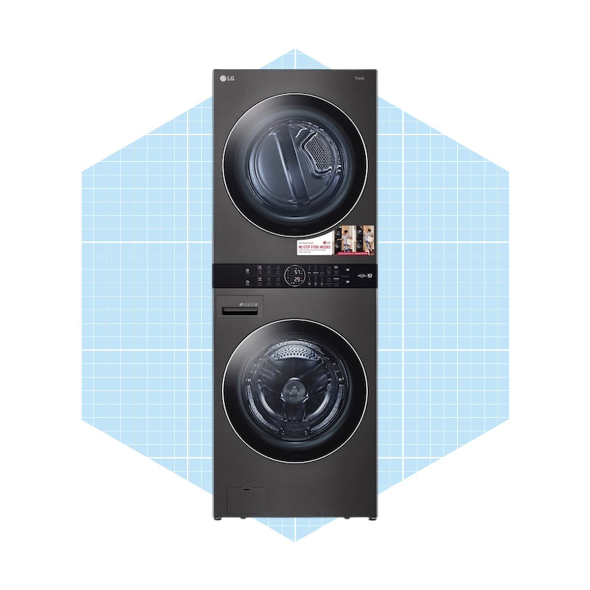 Lg Washtower Electric Stacked Laundry Center Ecomm Via Lowes.com A